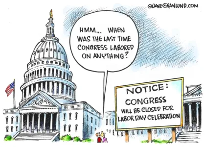 Editorial cartoon for Sept. 5, 2026